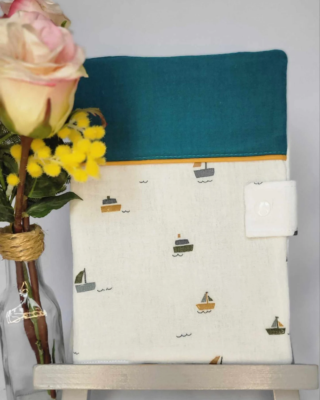 Protège carnet de santé "Voilier"