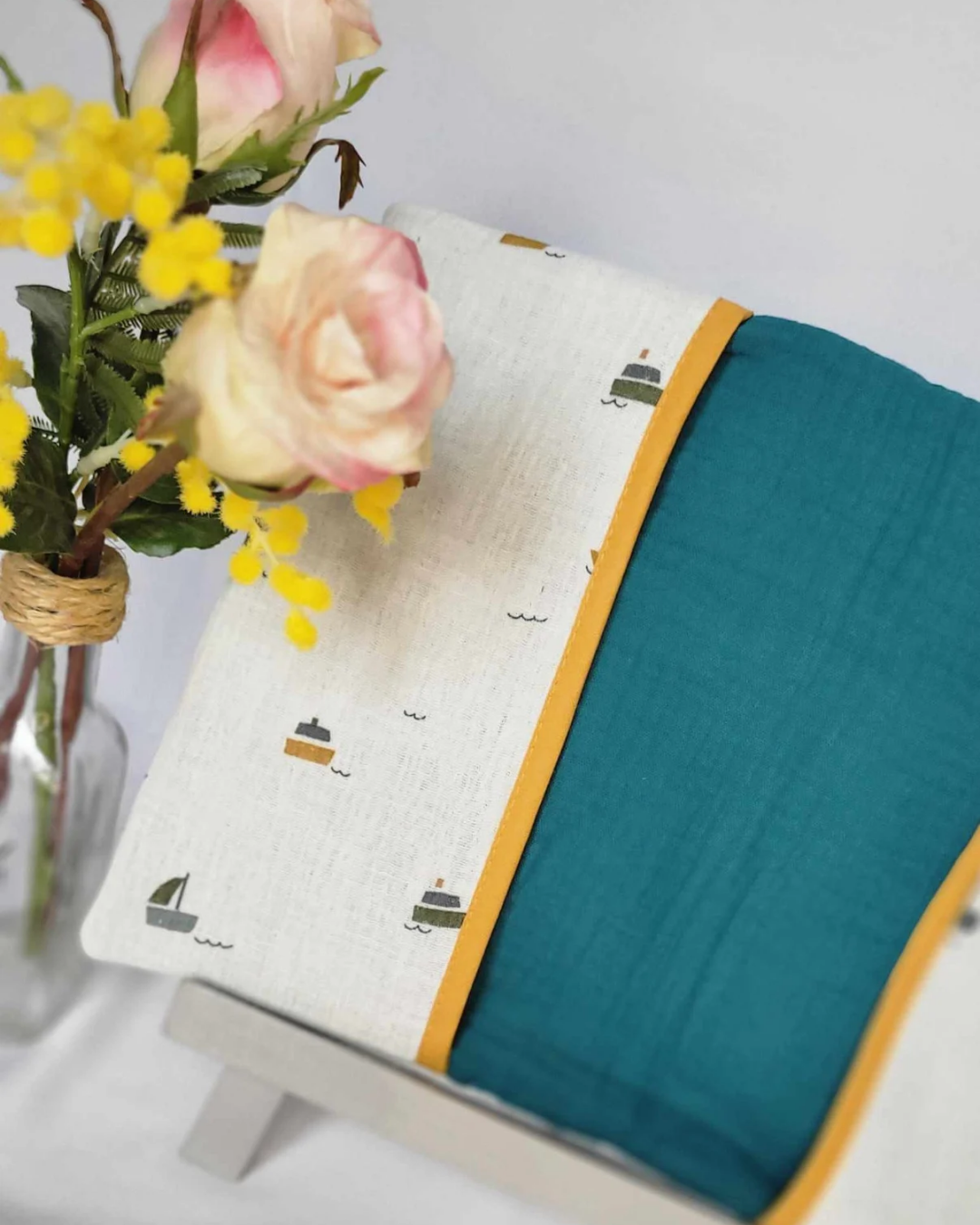 Protège carnet de santé "Voilier"