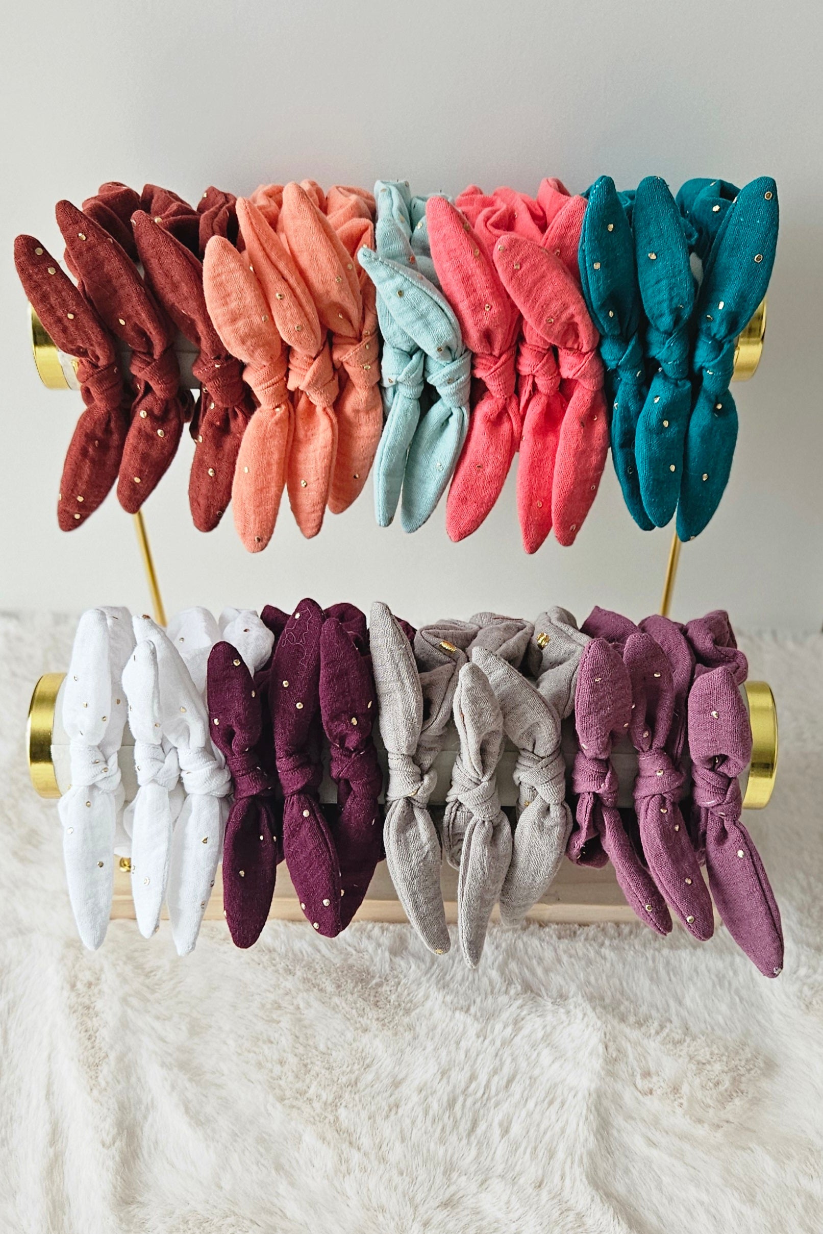 Chouchou scrunchie gaz de coton enfant