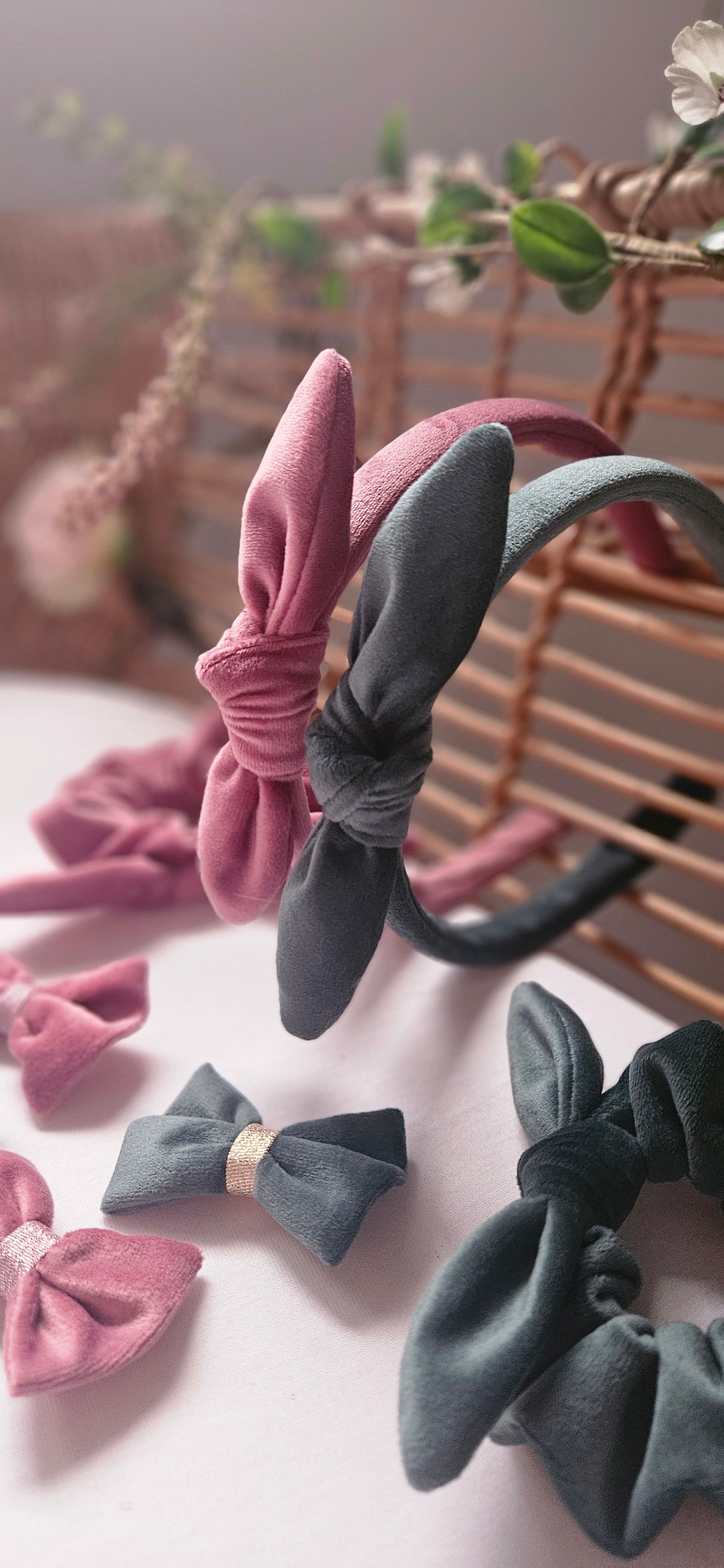 Serre-tête enfant velours