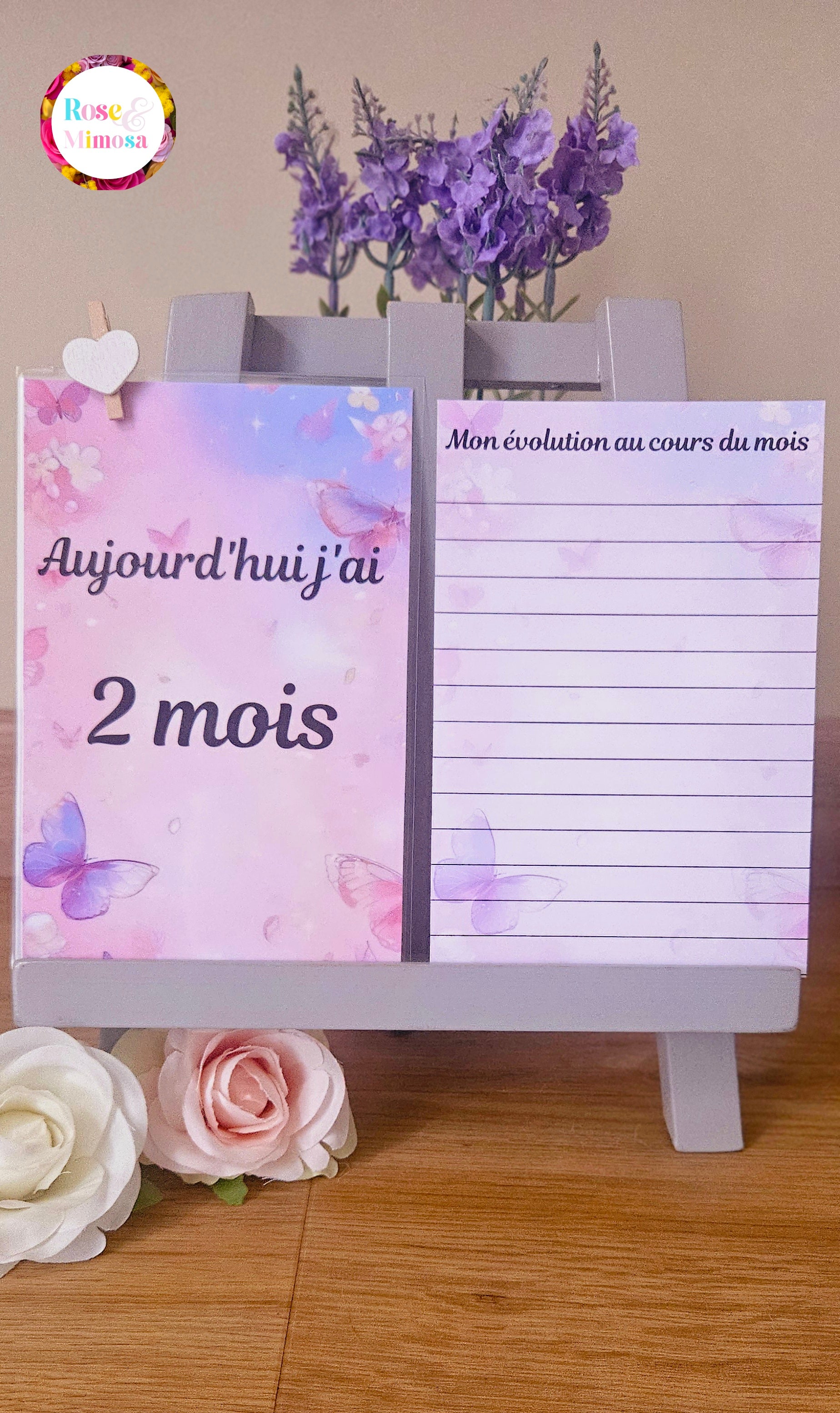Carte étape Thème PAPILLON 🦋