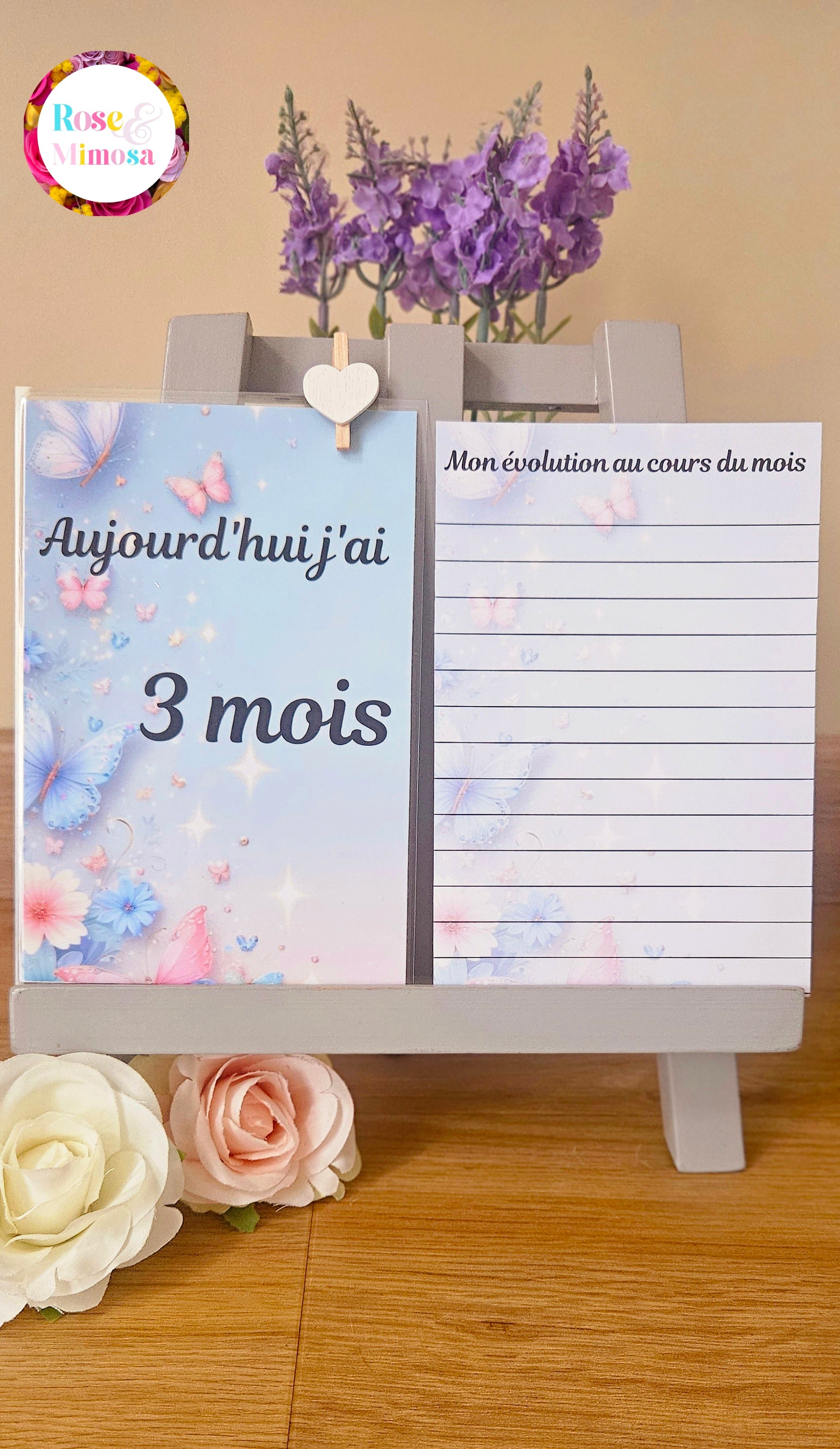 Carte étape Thème PAPILLON 🦋