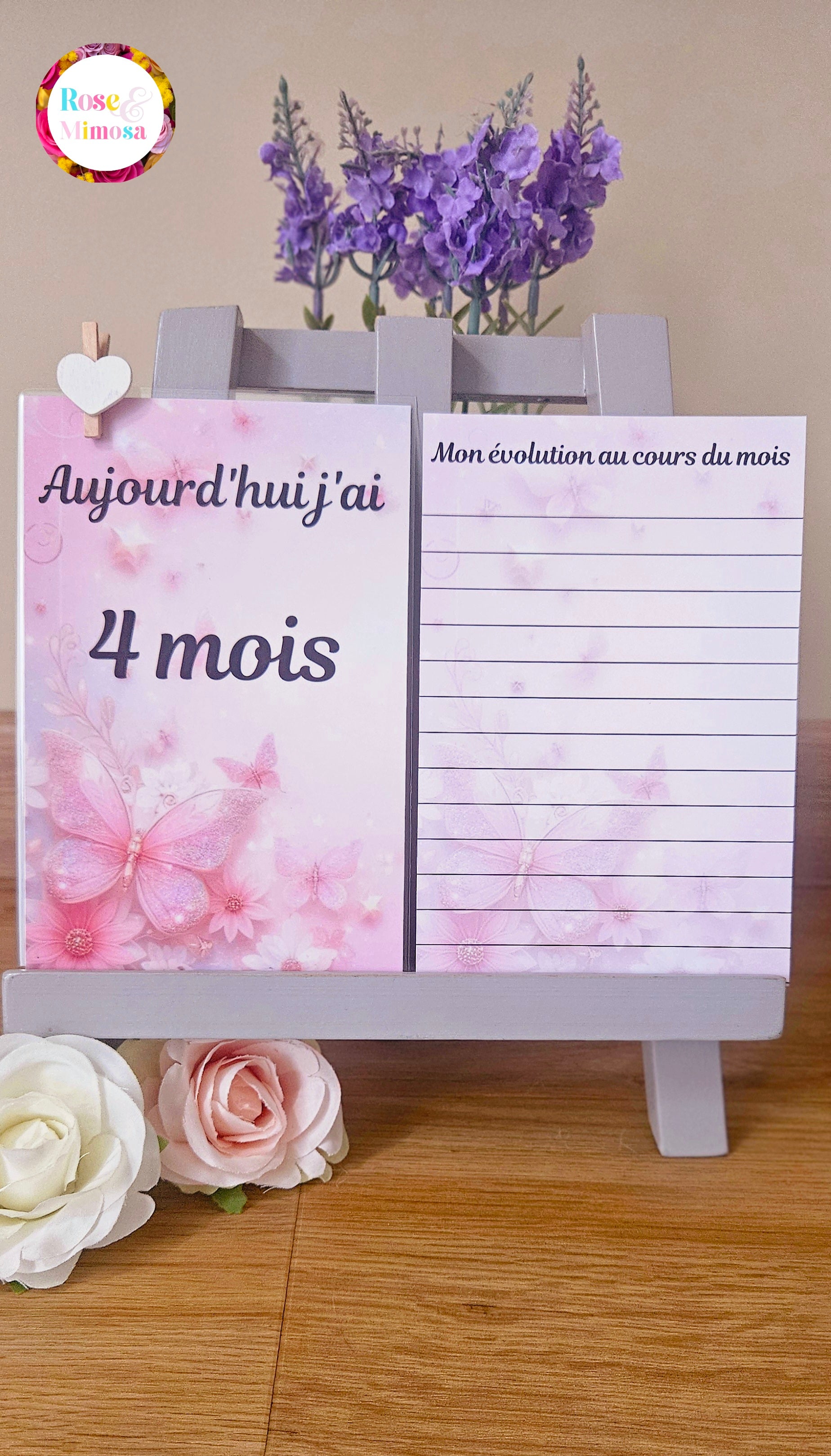 Carte étape Thème PAPILLON 🦋