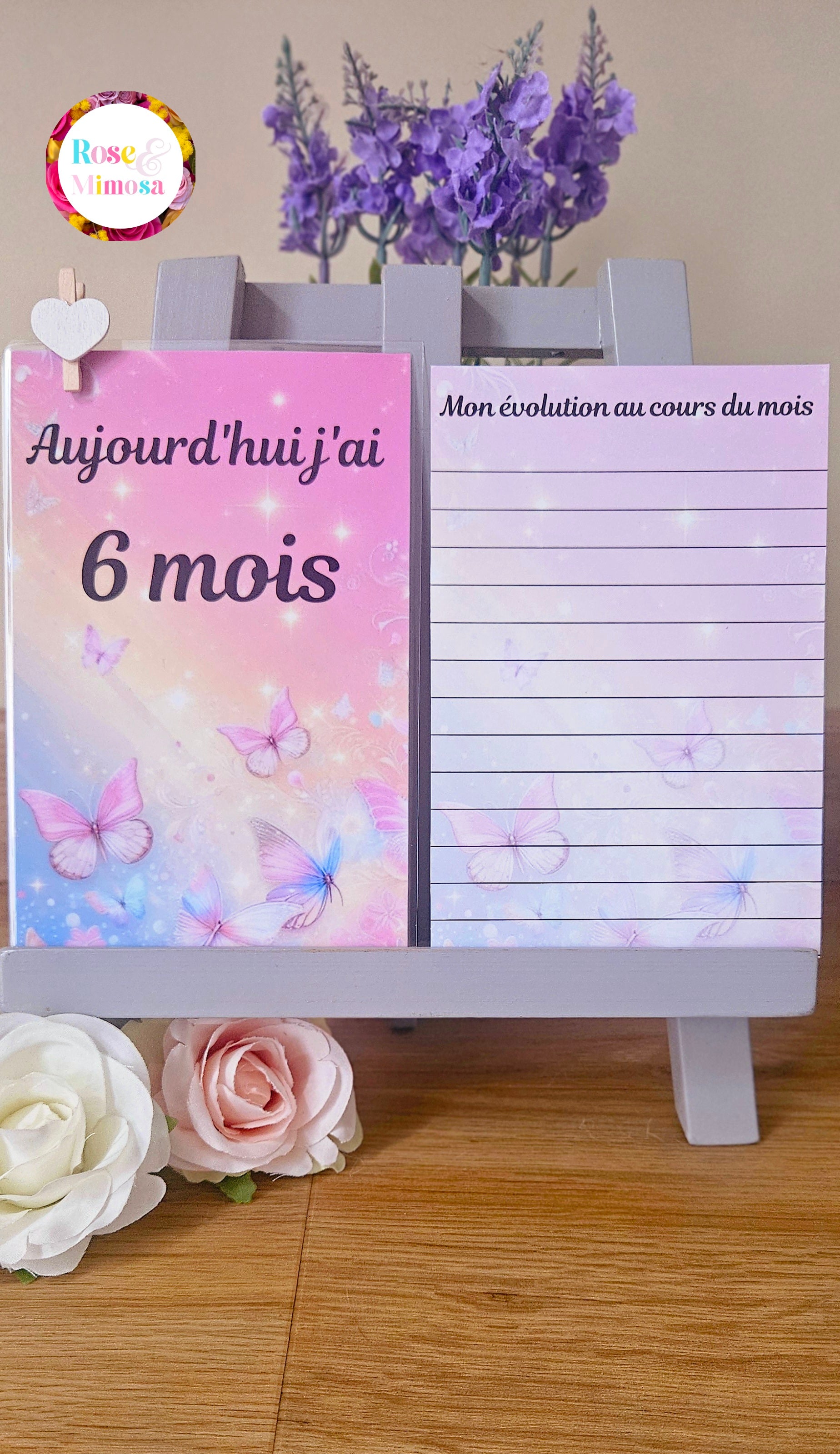 Carte étape Thème PAPILLON 🦋
