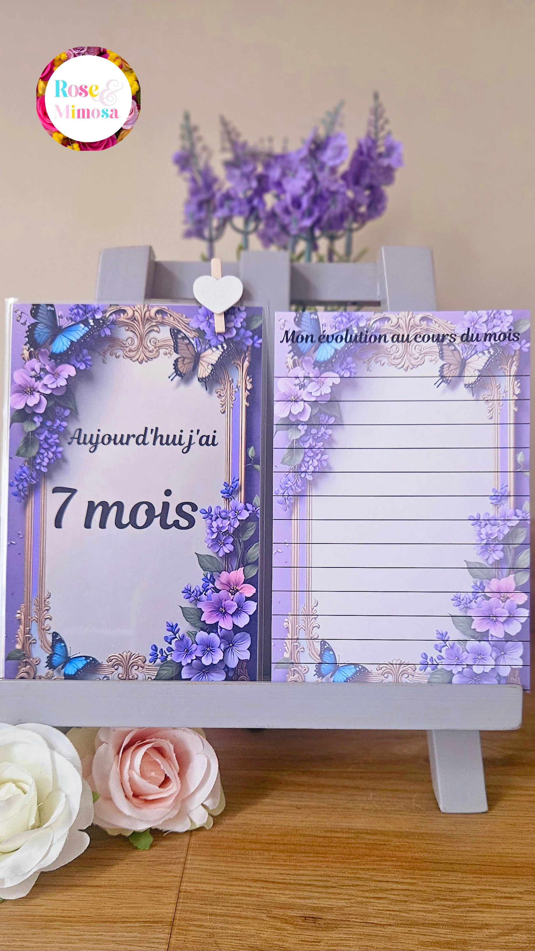 Carte étape Thème PAPILLON 🦋