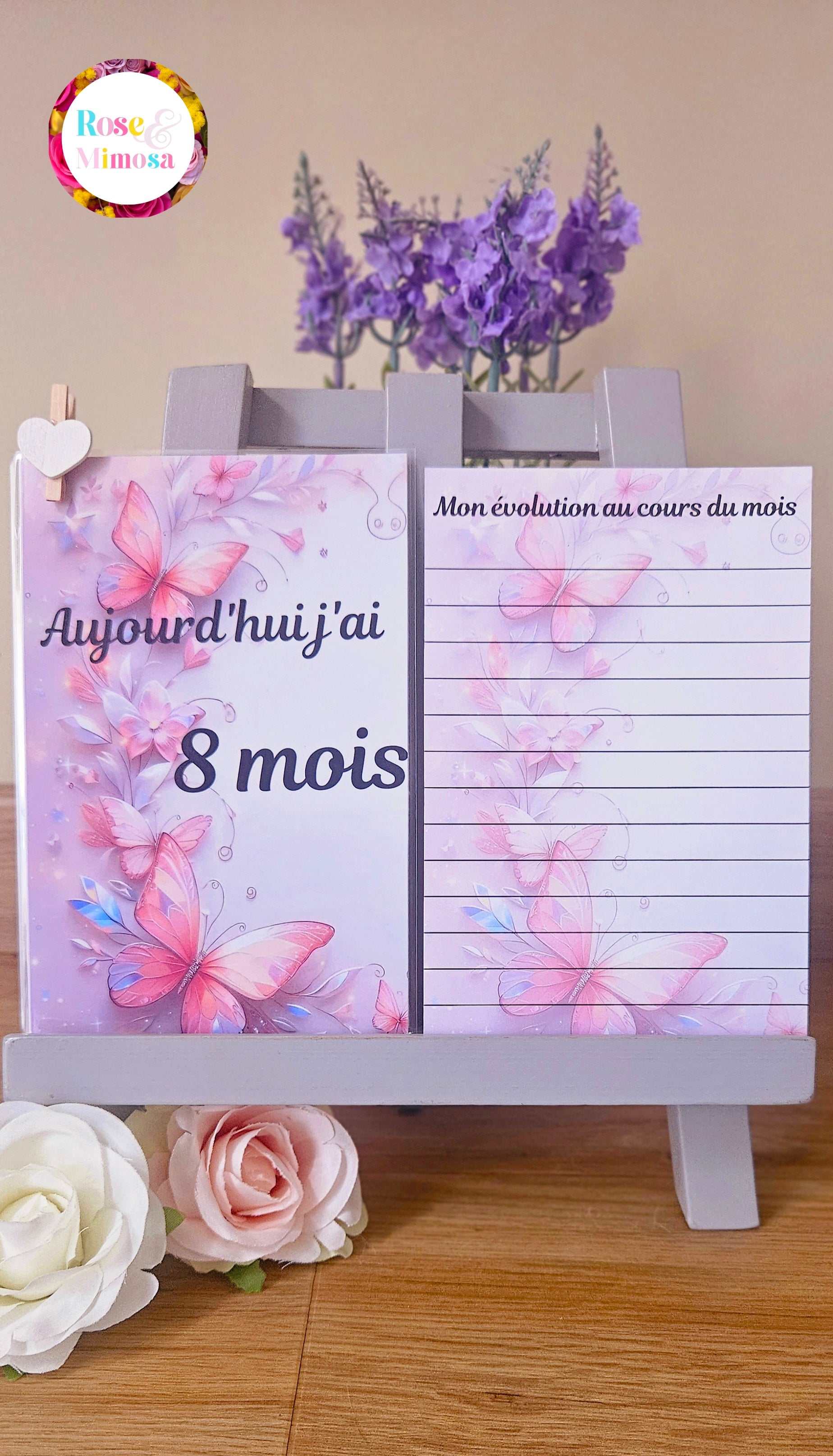 Carte étape Thème PAPILLON 🦋