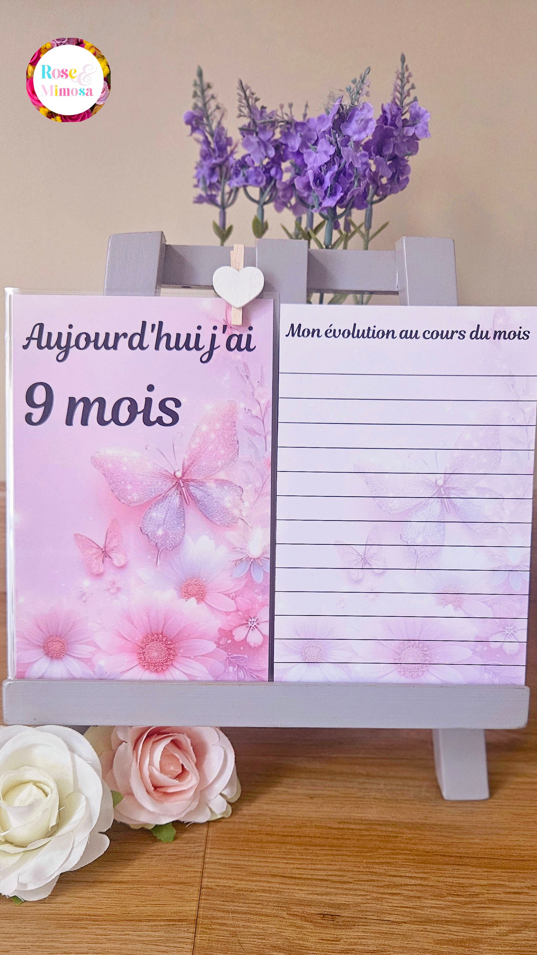 Carte étape Thème PAPILLON 🦋