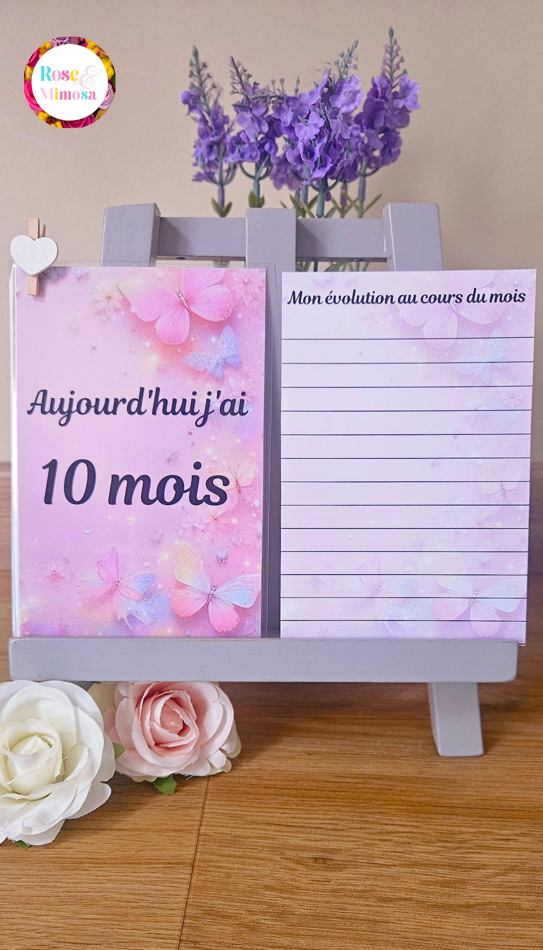 Carte étape Thème PAPILLON 🦋