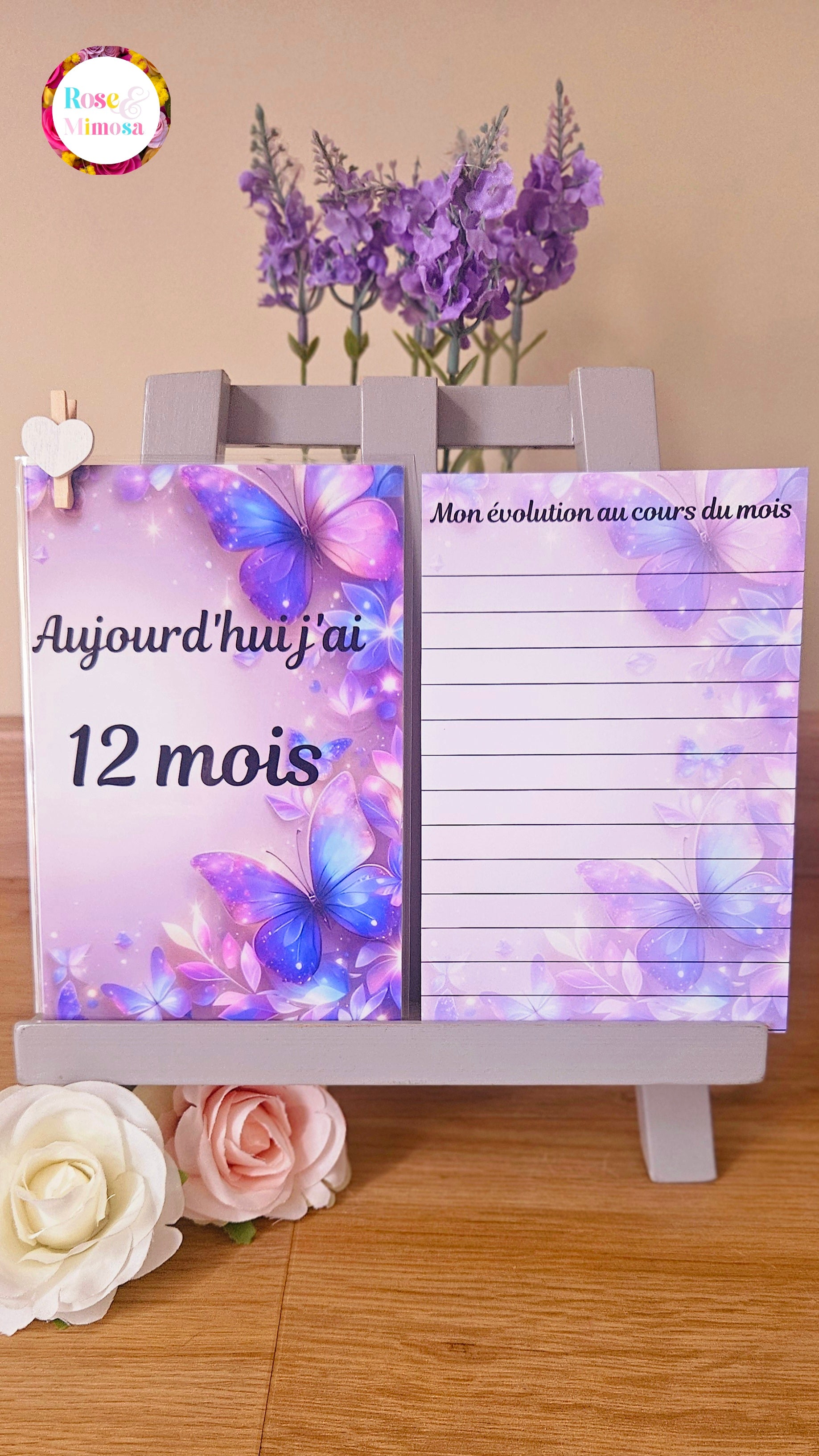 Carte étape Thème PAPILLON 🦋