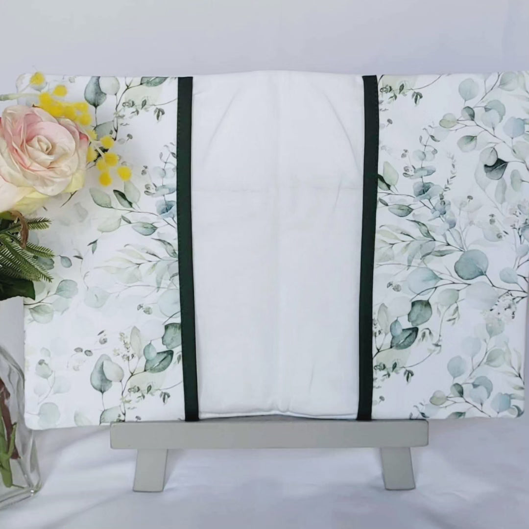 Protège carnet de santé feuilles d'Eucalyptus