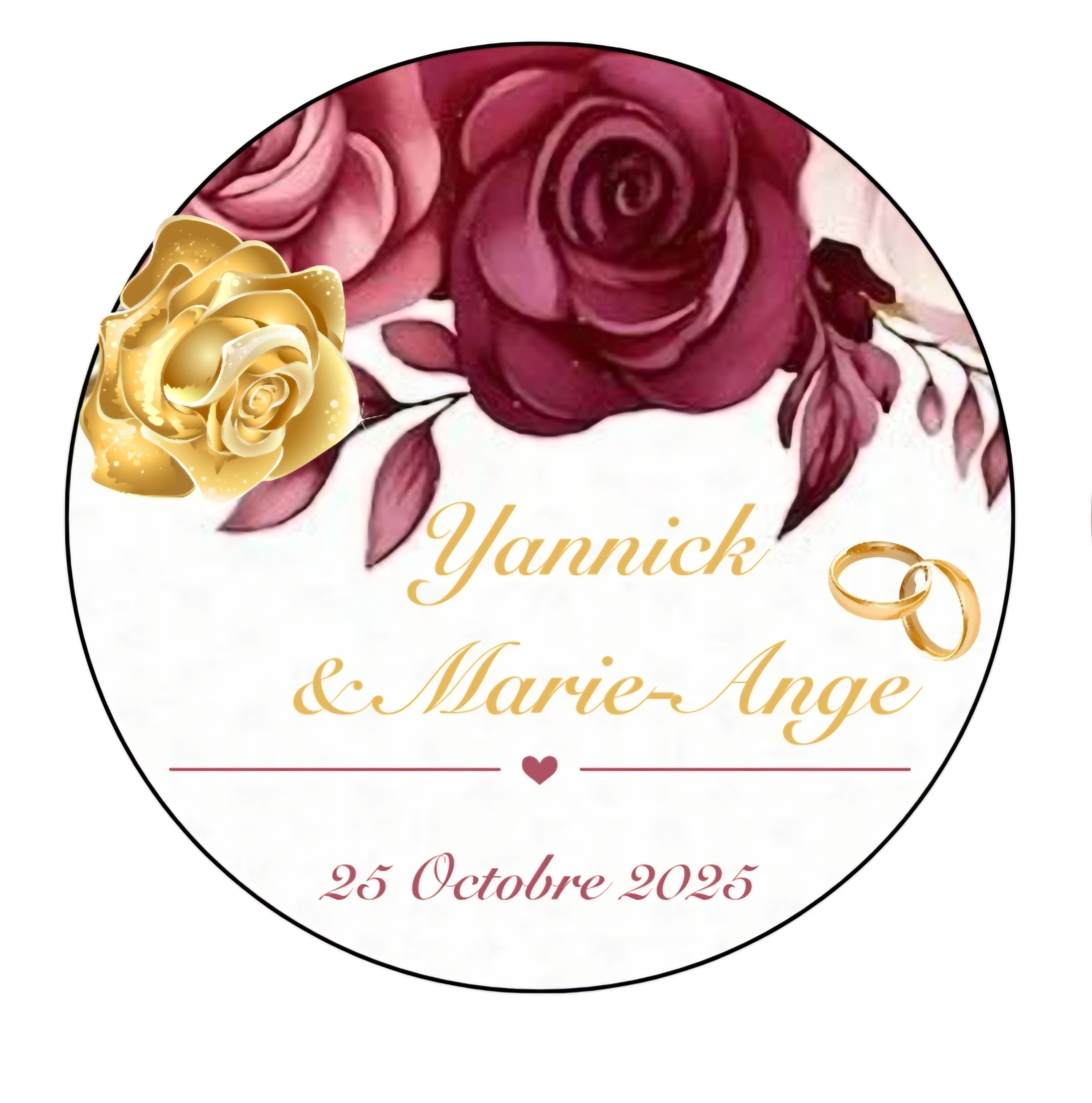 Gobelet mariage â Motif fleuri & romantique đčâš