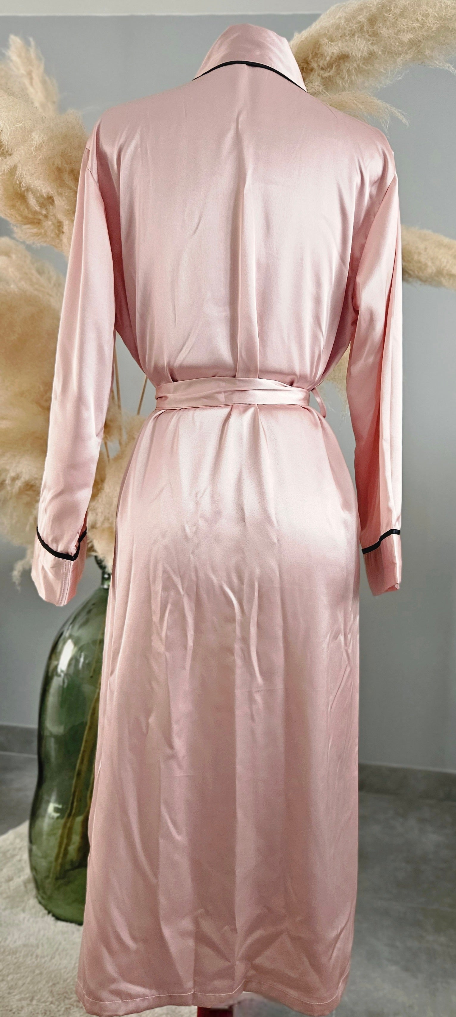 Peignoir satiné Rose