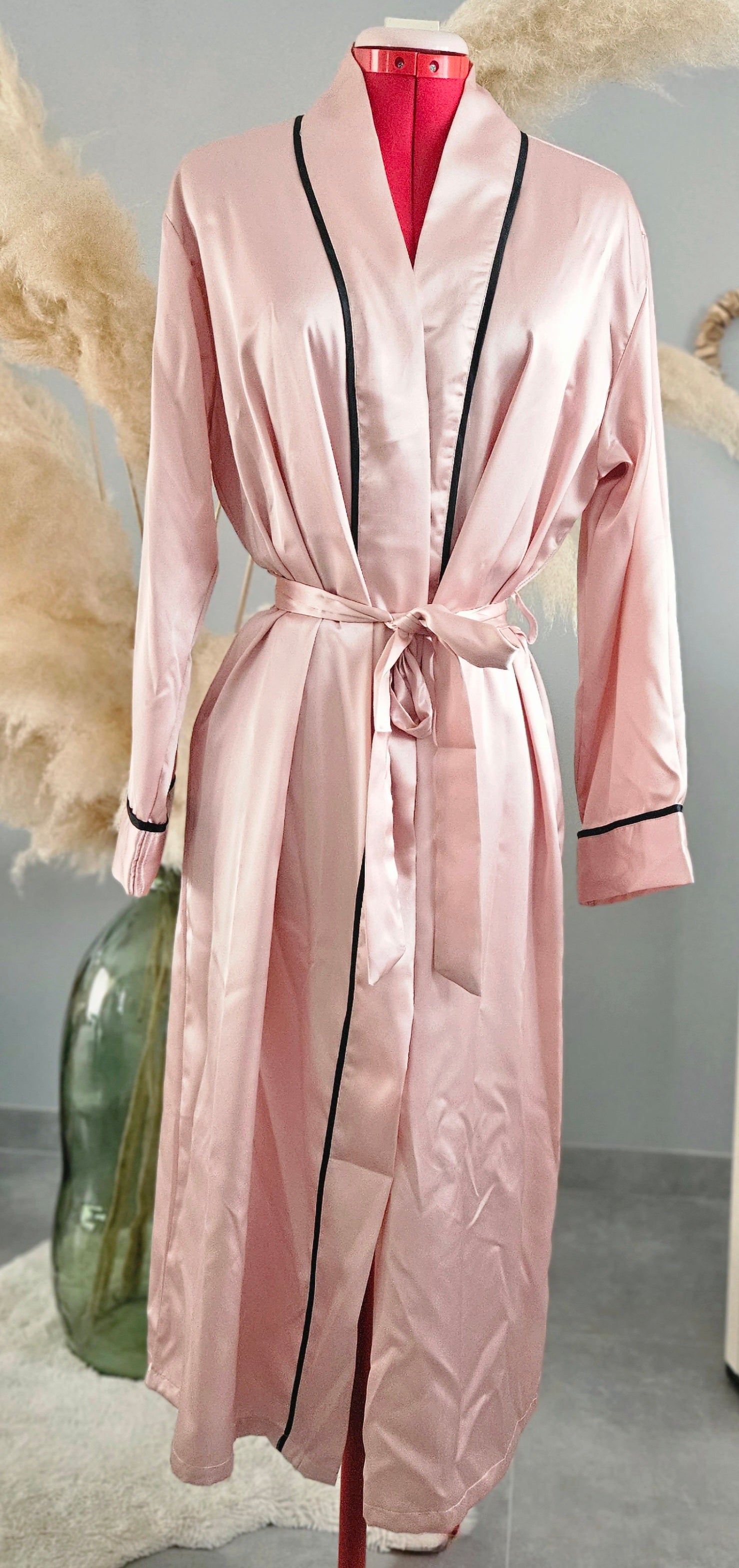 Peignoir satiné Rose