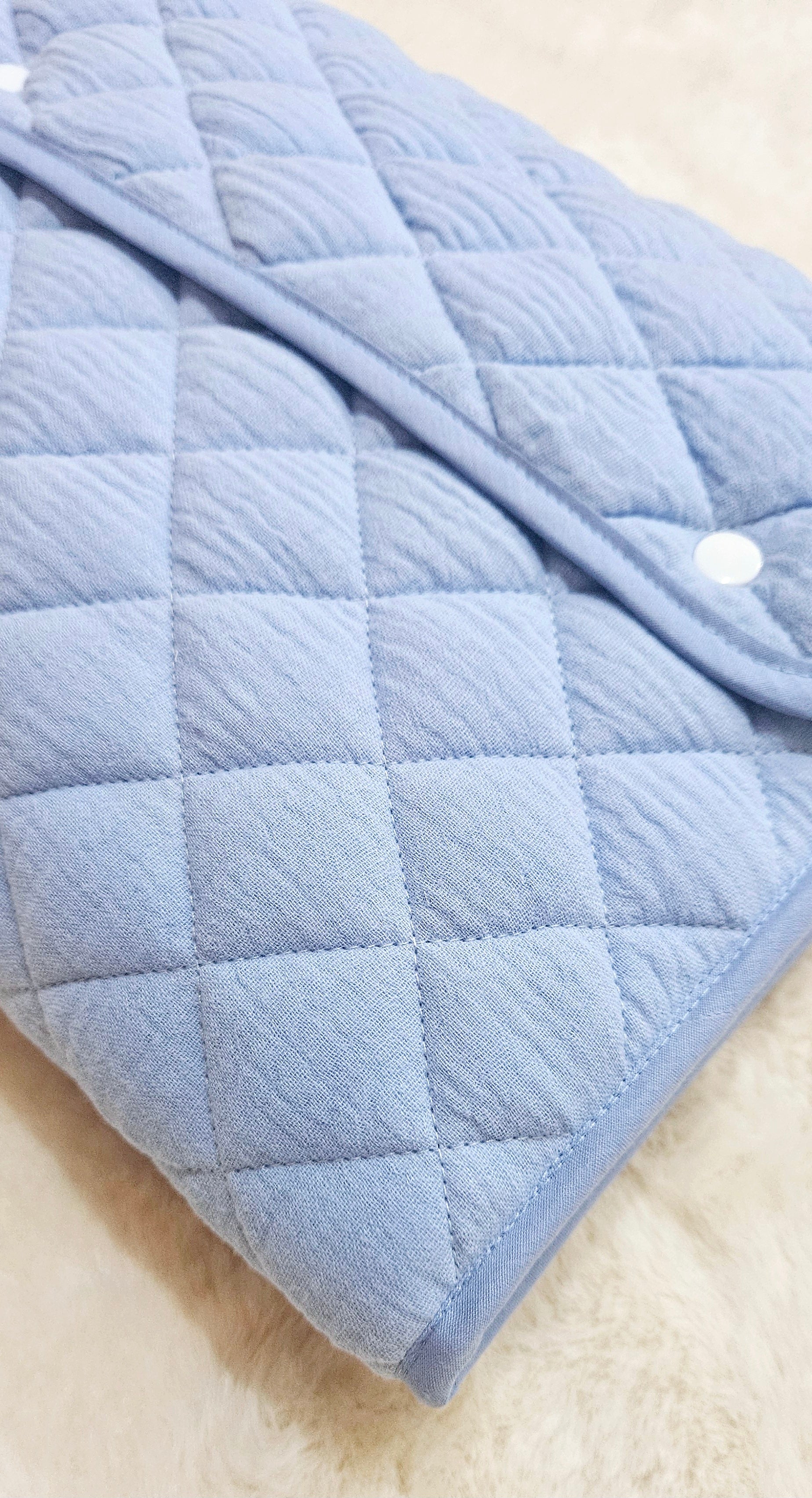 Tapis à langer nomade bleu ciel