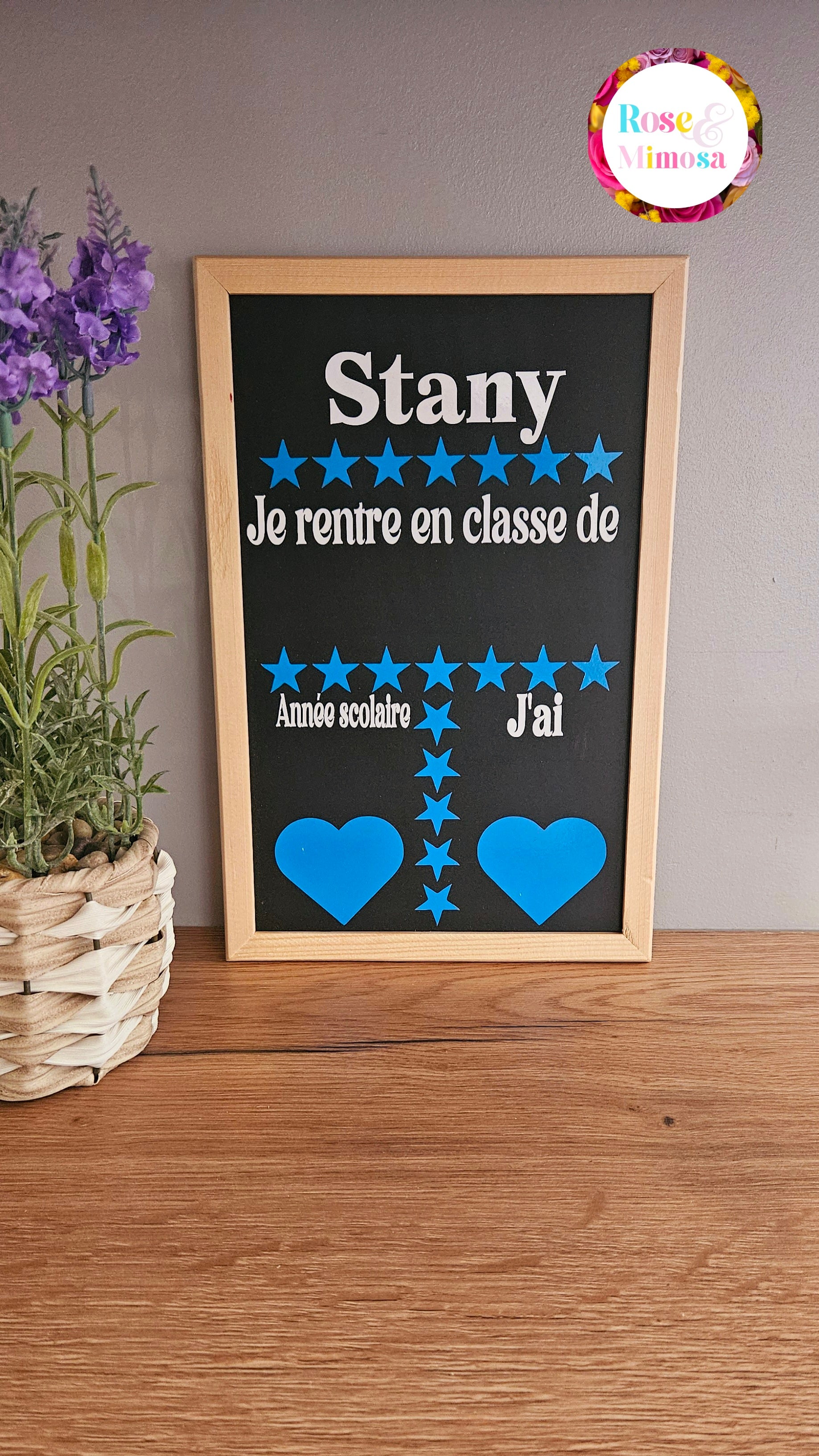 Ardoise personnalisée