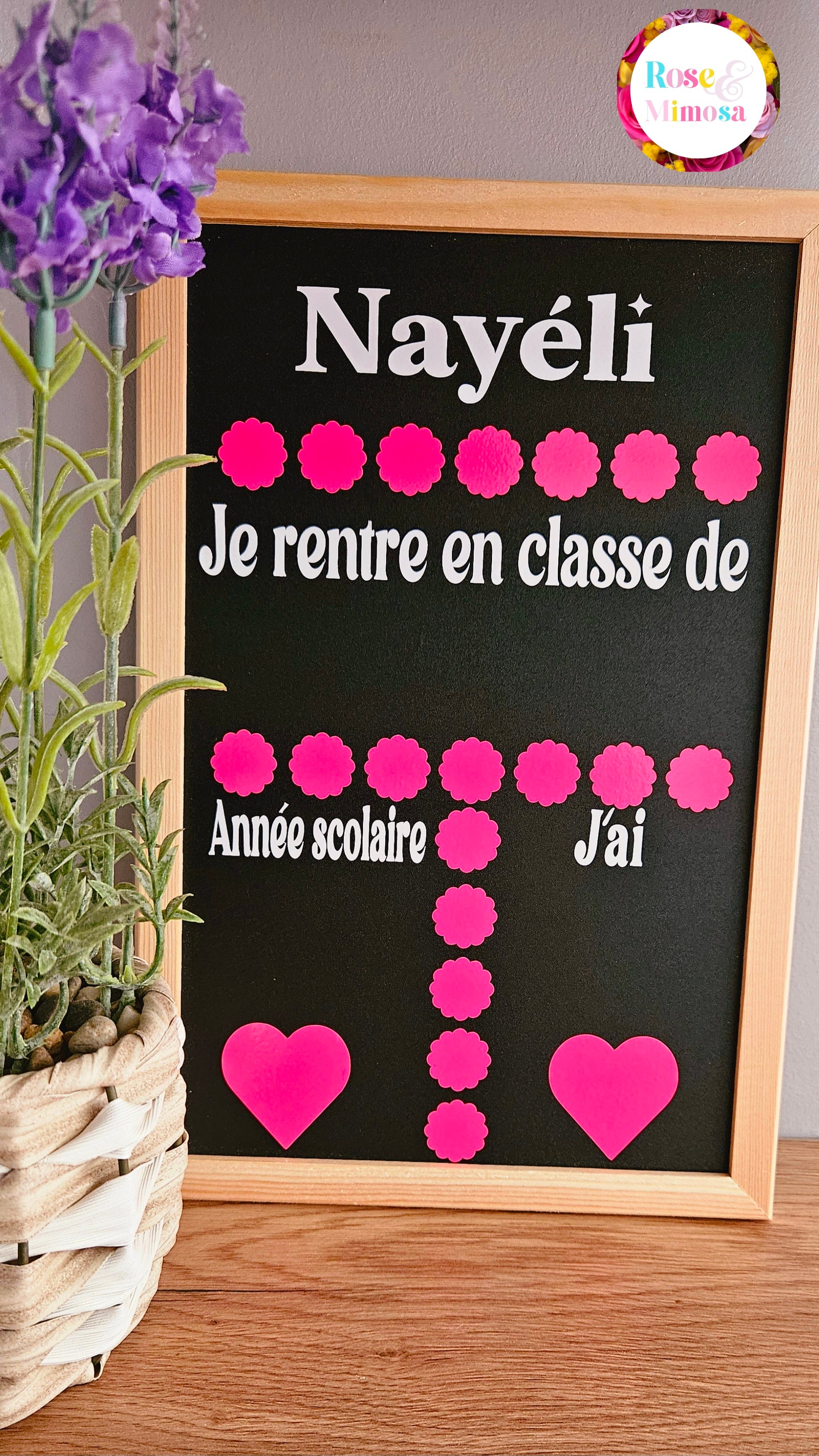 Ardoise personnalisée