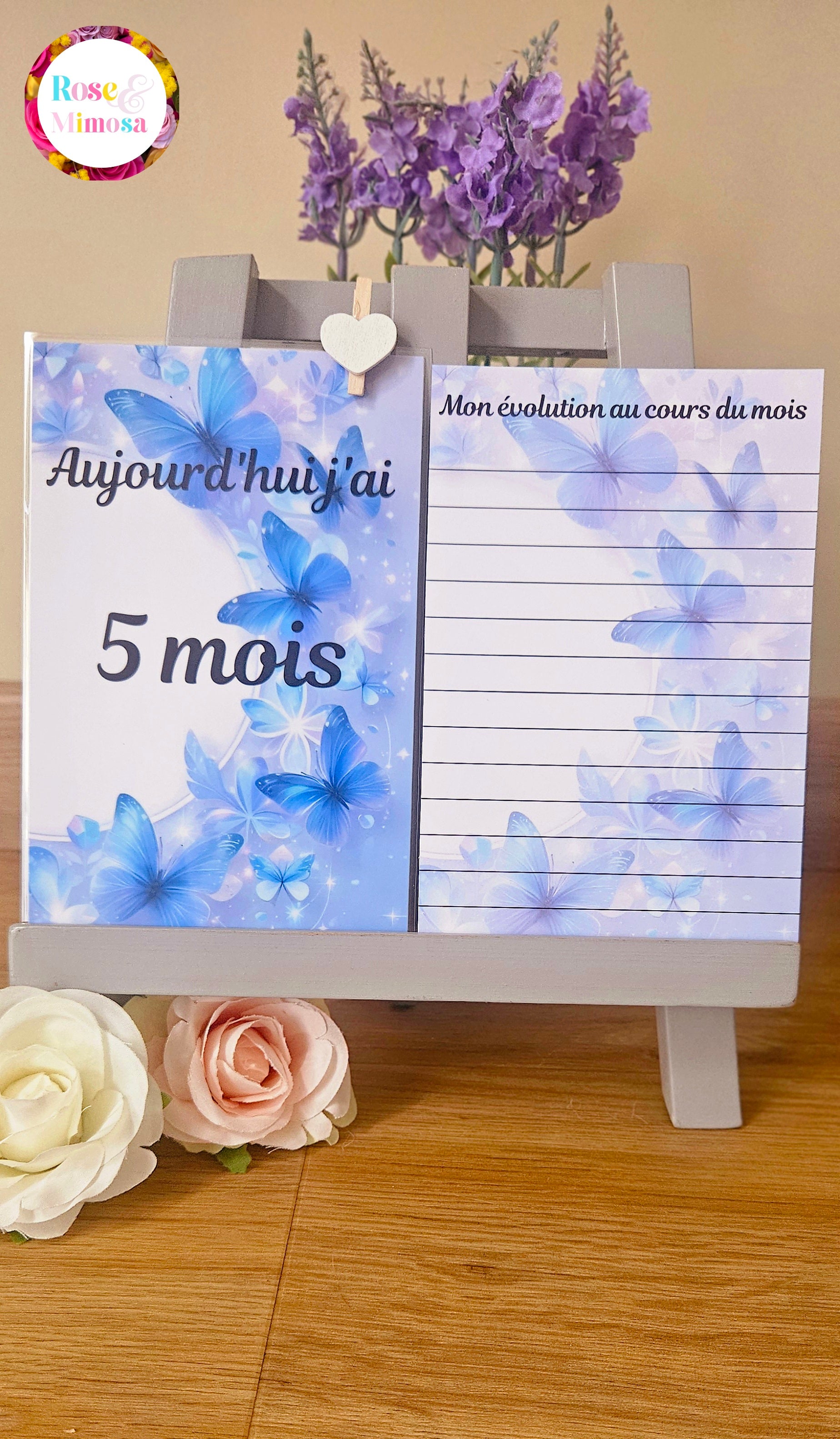 Carte étape Thème PAPILLON 🦋