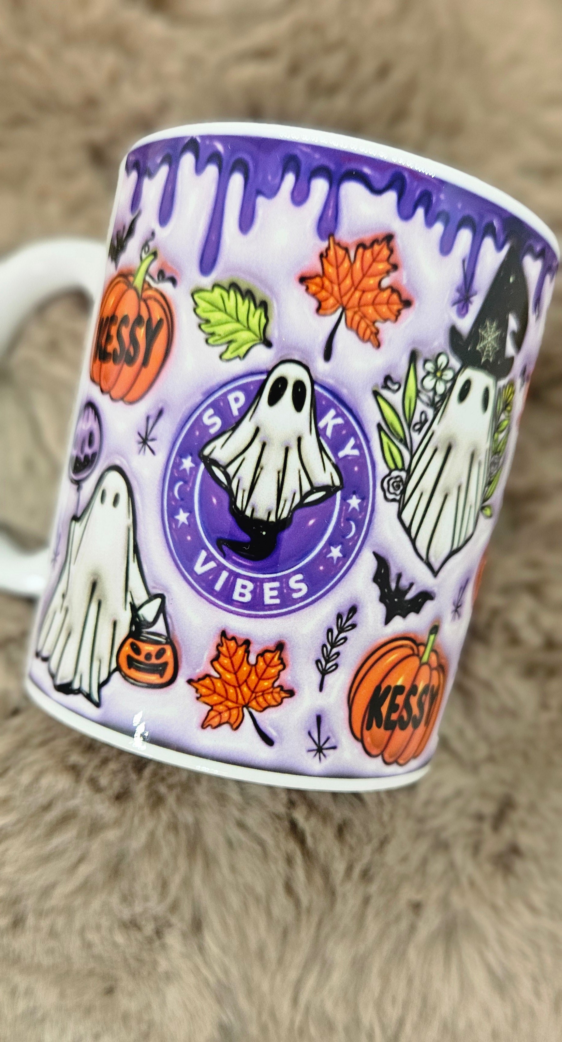 Mug personnalisé "Spooky Vibes Halloween"