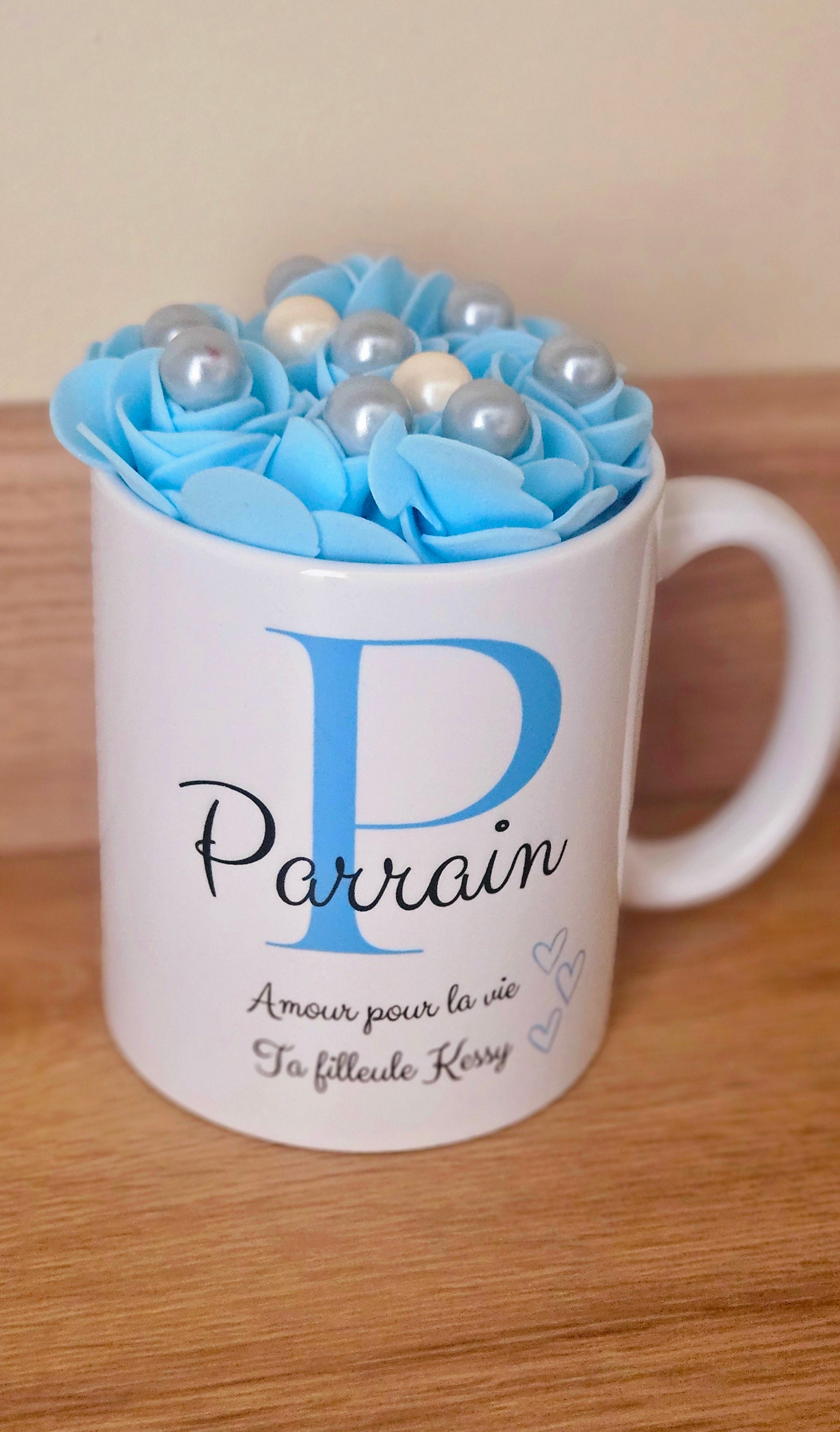 💙 Mug Cadeau Parrain – Une attention pleine d’amour 💙
