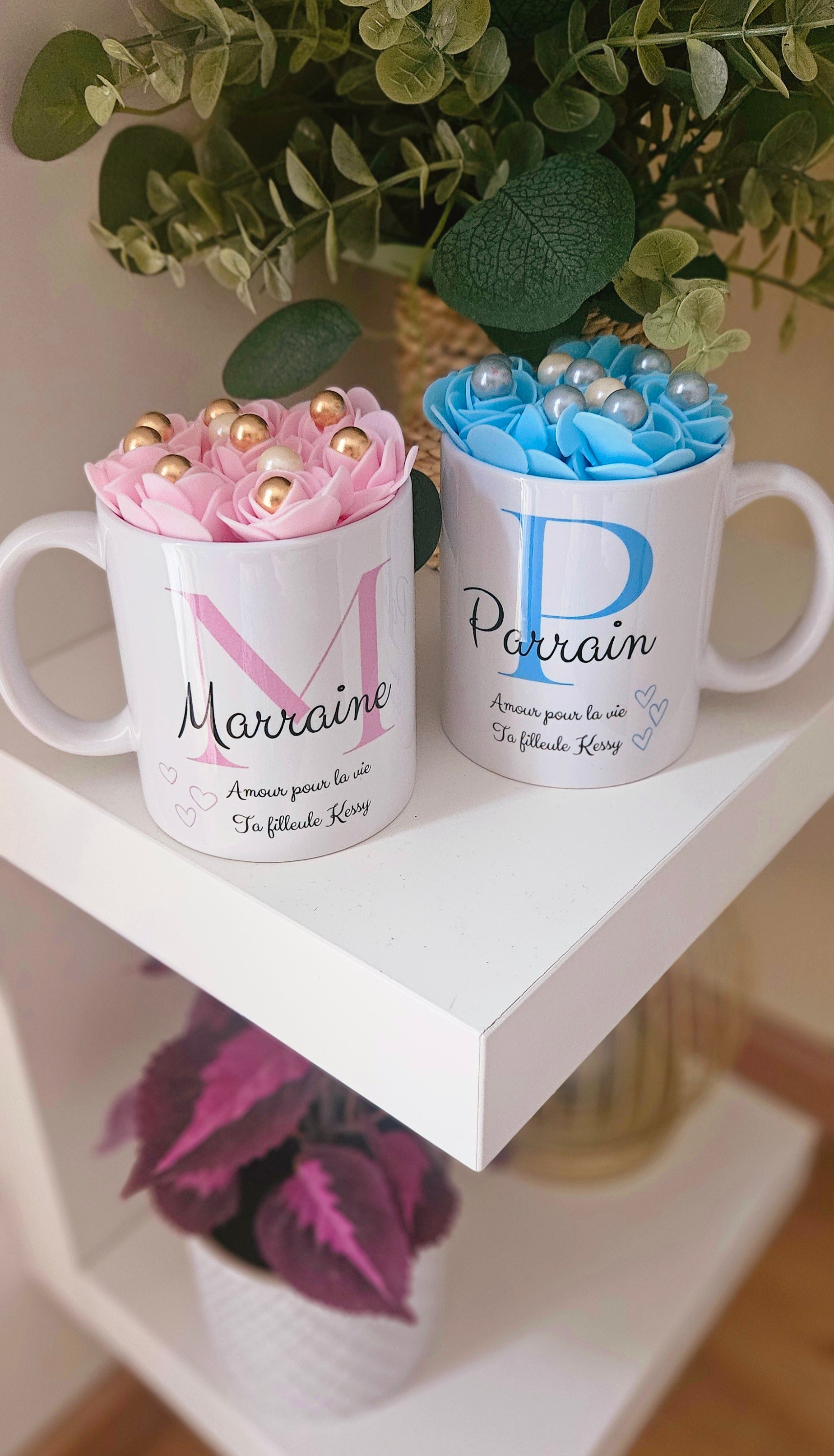 🩷 Mug Cadeau Marraine – Une attention pleine d’amour 🩷
