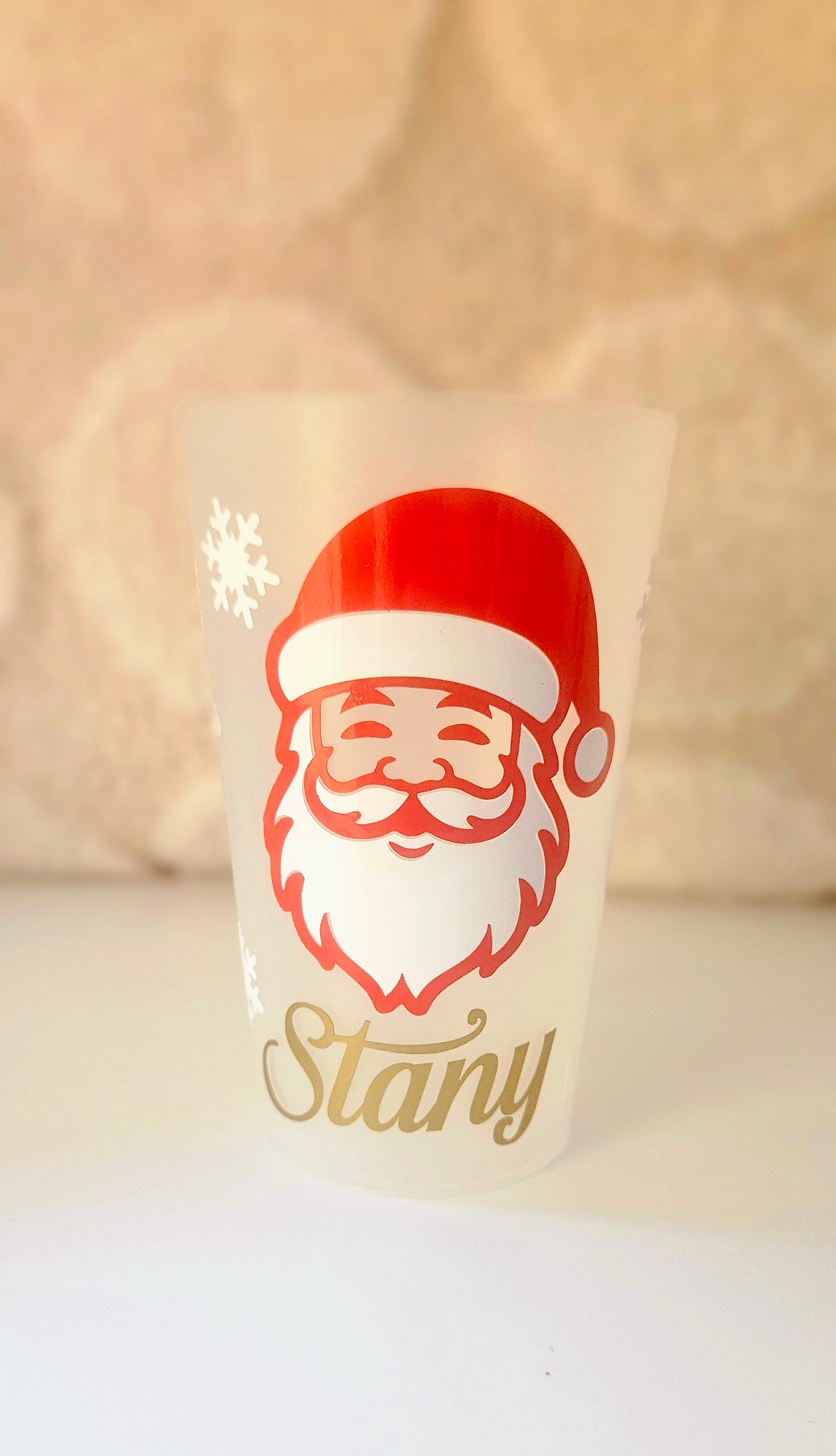 🎅 Gobelet “Papa Noël” – Le compagnon du Réveillon des petits lutins !