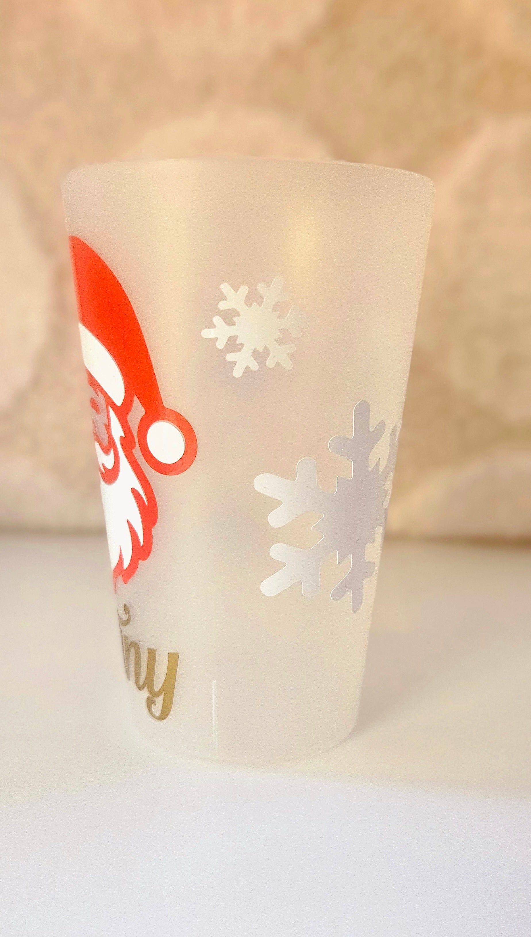 🎅 Gobelet “Papa Noël” – Le compagnon du Réveillon des petits lutins !