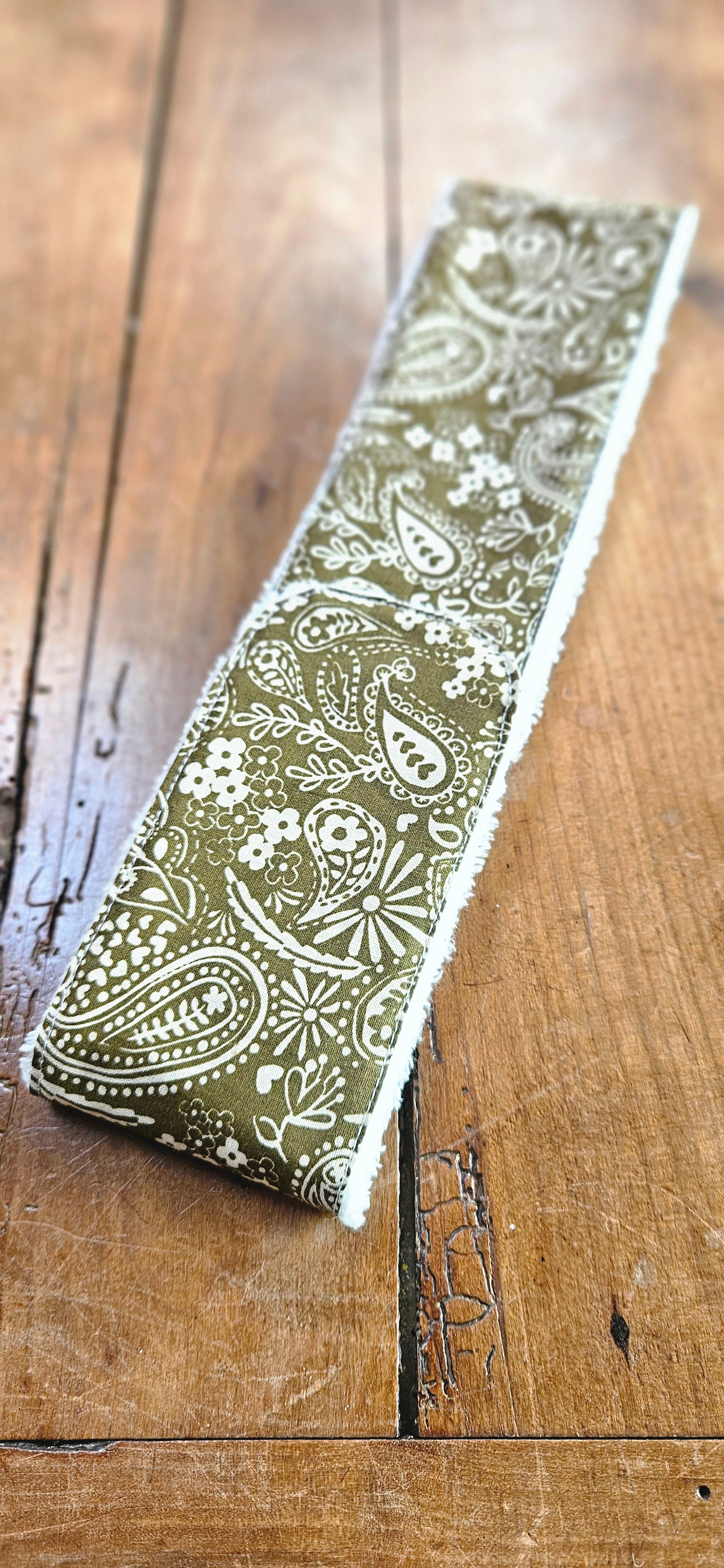 🤍 Bandeau de soin visage – Modèle Olive Bohème