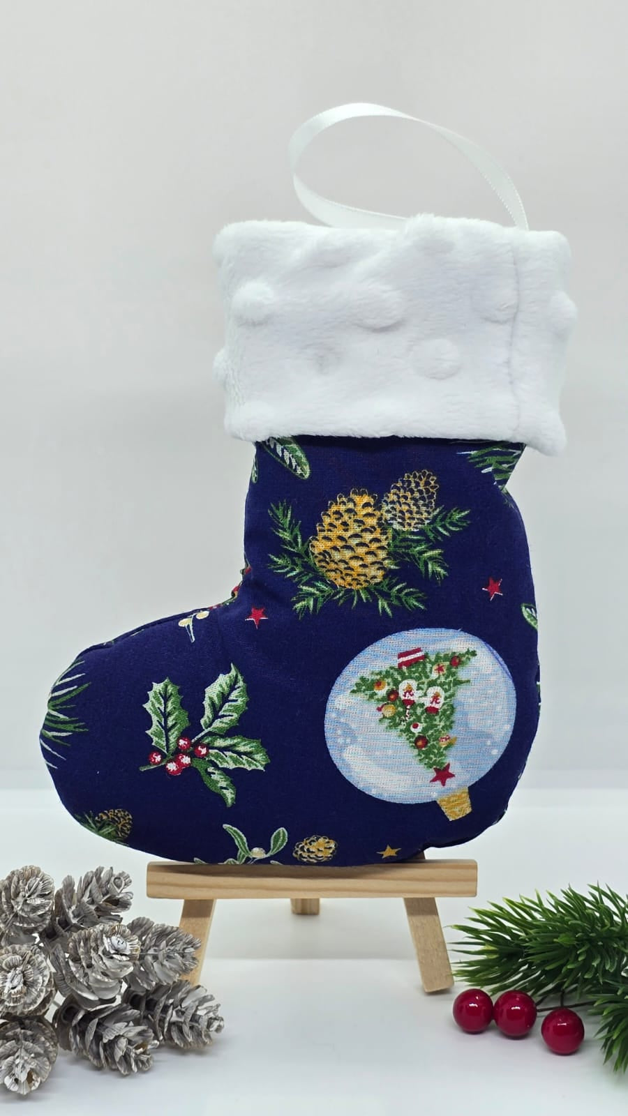 Petite botte de Noël décorative
