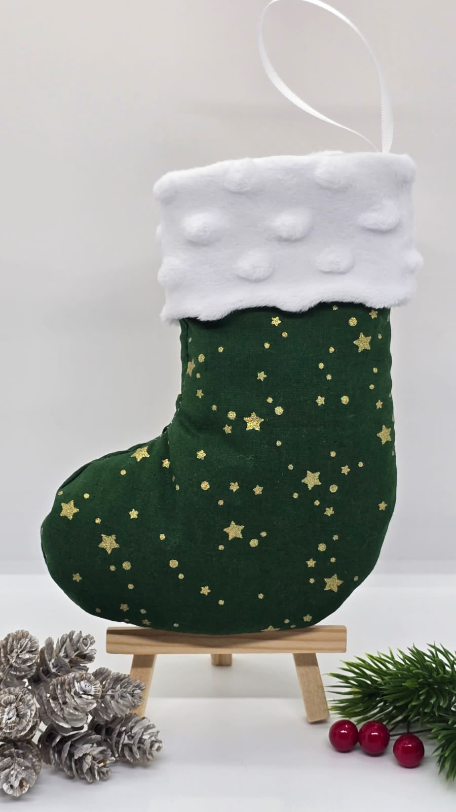 Petite botte de Noël décorative