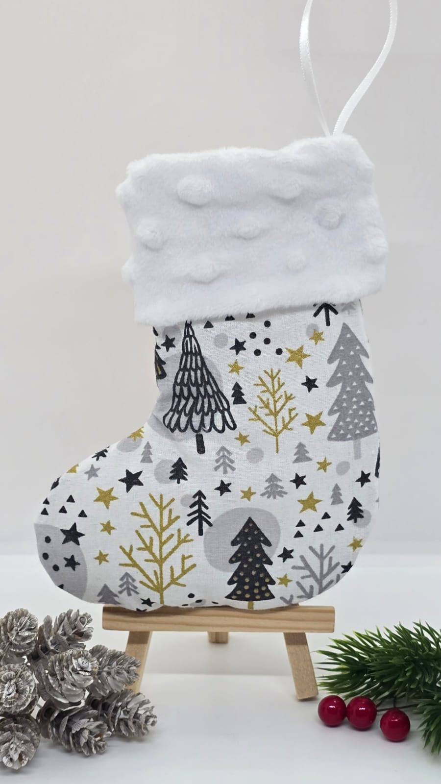 Petite botte de Noël décorative