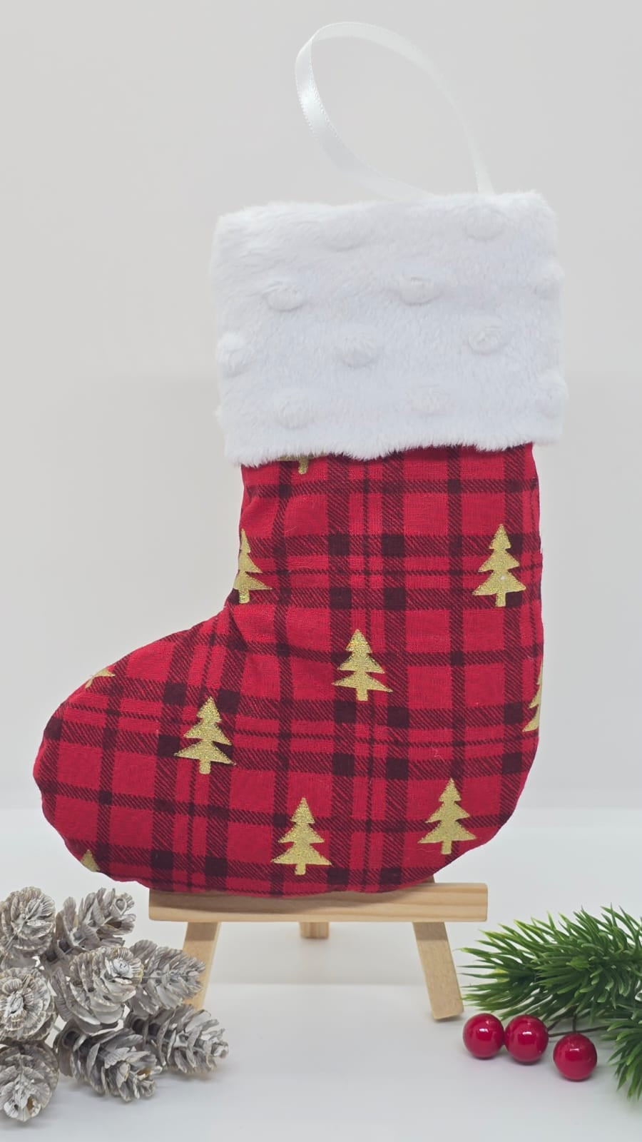 Petite botte de Noël décorative