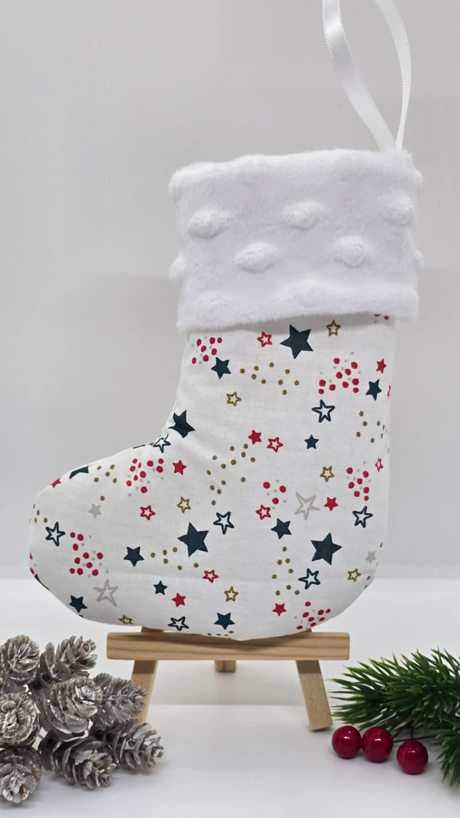 Petite botte de Noël décorative